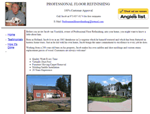 Tablet Screenshot of professionalfloorrefinishing.com